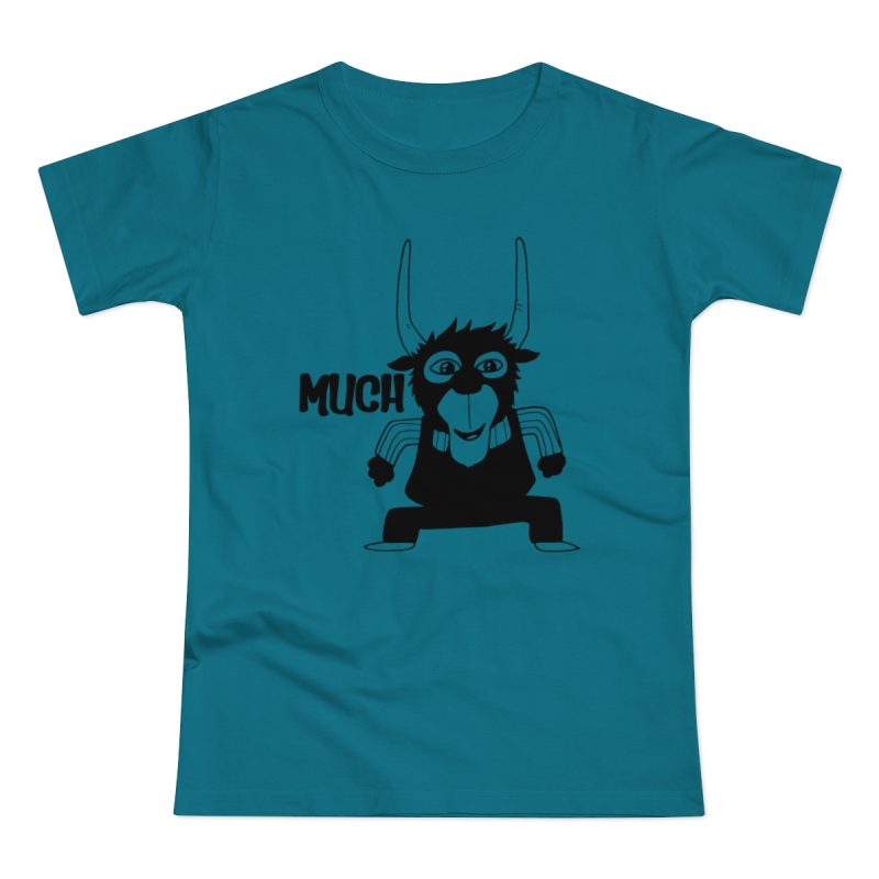 Camiseta mujer punto liso - Azul diva - Camiseta Much
