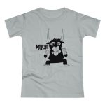 Camiseta mujer punto liso - Gris Pacifico - Camiseta Much