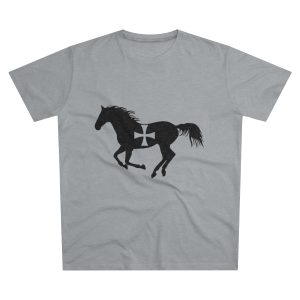 Camiseta hombre corte moderno - Gris Oxford claro - Cavall de Sant Joan