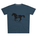 Camiseta hombre corte moderno - Azul vaquero - Cavall de Sant Joan
