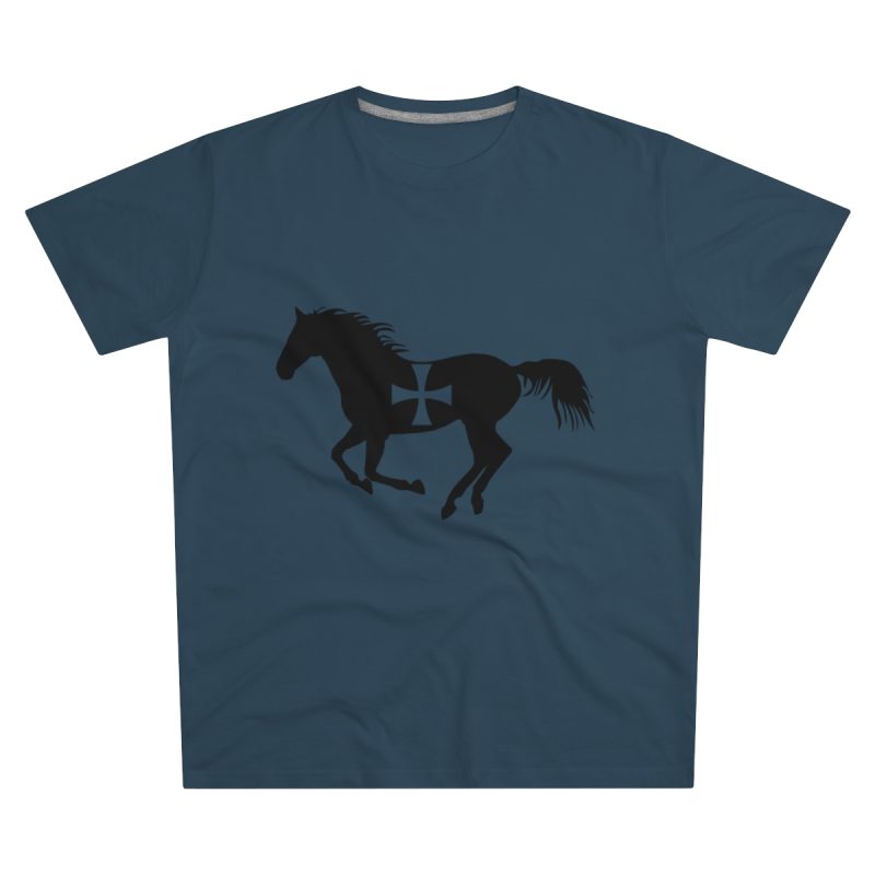 Camiseta hombre corte moderno - Azul vaquero - Cavall de Sant Joan