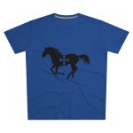 Camiseta hombre corte moderno - Azul royal intenso - Cavall de Sant Joan
