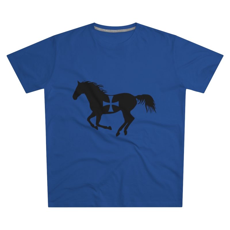 Camiseta hombre corte moderno - Azul royal intenso - Cavall de Sant Joan