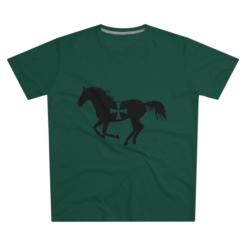Camiseta hombre corte moderno - Verde botella - Cavall de Sant Joan