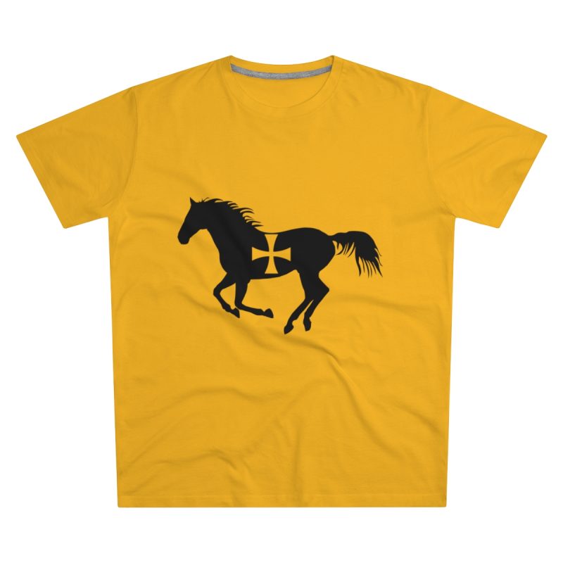 Camiseta hombre corte moderno - Amarillo girasol - Cavall de Sant Joan