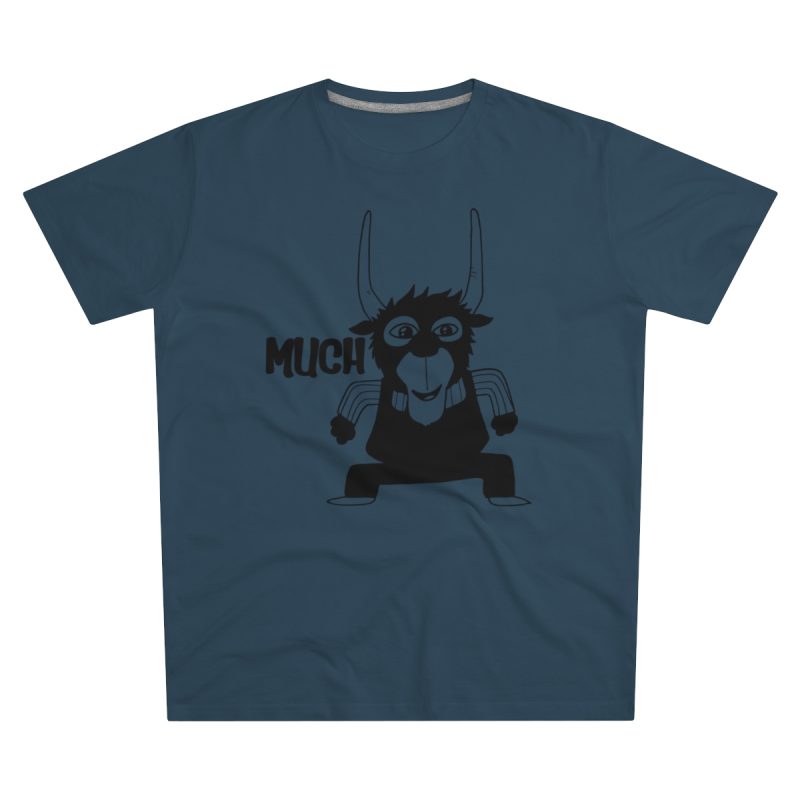 Camiseta hombre corte moderno - Azul vaquero - Camiseta Much