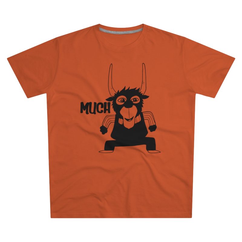 Camiseta hombre corte moderno - Naranja - Camiseta Much
