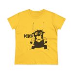 Camiseta mujer algodon medio - Amarillo margarita - Camiseta Much
