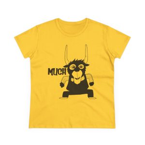 Camiseta mujer algodon medio - Amarillo margarita - Camiseta Much