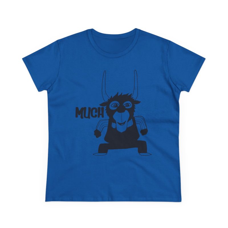 Camiseta mujer algodon medio - Azul royal - Camiseta Much