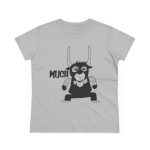 Camiseta mujer algodon medio - Gris deportivo - Camiseta Much