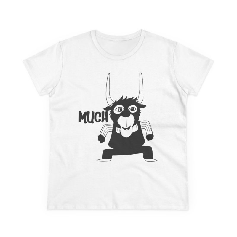 Camiseta mujer algodon medio - Blanco - Camiseta Much