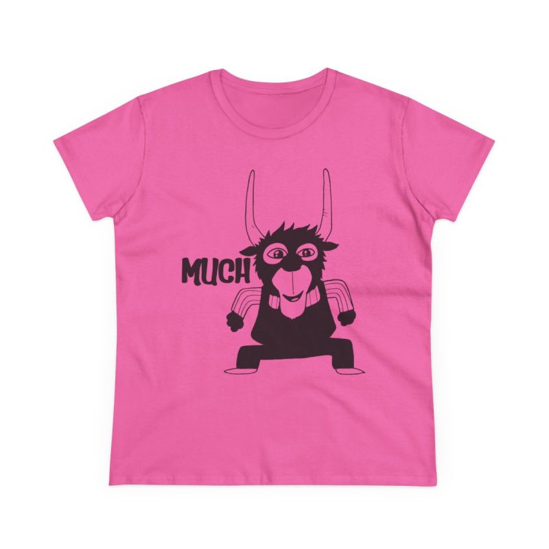 Camiseta mujer algodon medio - Rosa azalea - Camiseta Much