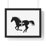 Poster enmarcado horizontal - Negro - Cavall de Sant Joan Poster enmarcado horizontal - Negro - Cavall de Sant Joan