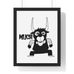 Poster enmarcado vertical - Negro - Camiseta Much