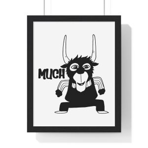 Poster enmarcado vertical - Negro - Camiseta Much