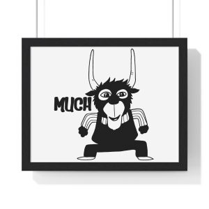 Poster enmarcado horizontal - Negro - Camiseta Much