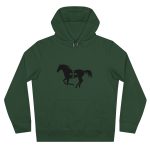 Sudadera con capucha King - Verde botella - Cavall de Sant Joan Sudadera con capucha King - Verde botella - Cavall de Sant Joan