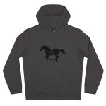 Sudadera con capucha King - Gris asfalto - Cavall de Sant Joan Sudadera con capucha King - Gris asfalto - Cavall de Sant Joan