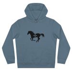 Sudadera con capucha King - Azul nordico - Cavall de Sant Joan Sudadera con capucha King - Azul nordico - Cavall de Sant Joan