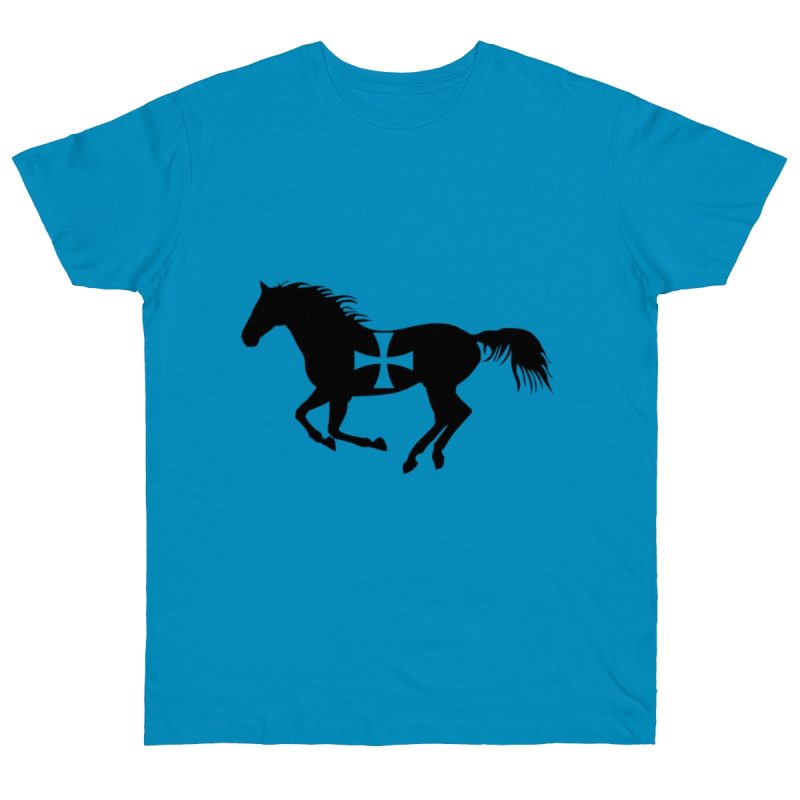 Camiseta punto liso - Azul atolon - Cavall de Sant Joan