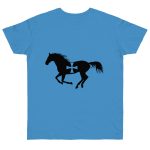 Camiseta punto liso - Azul celeste - Cavall de Sant Joan Camiseta punto liso - Azul celeste - Cavall de Sant Joan