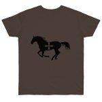 Camiseta punto liso - Marron oso - Cavall de Sant Joan Camiseta punto liso - Marron oso - Cavall de Sant Joan