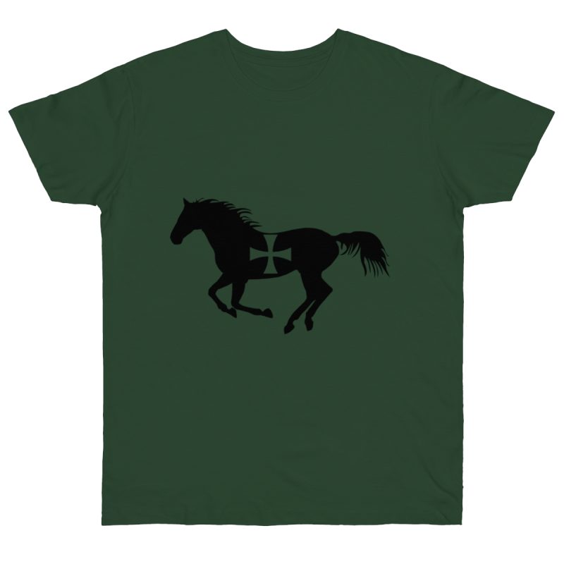 Camiseta punto liso - Verde botella - Cavall de Sant Joan