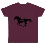 Camiseta punto liso - Burdeos - Cavall de Sant Joan Camiseta punto liso - Burdeos - Cavall de Sant Joan