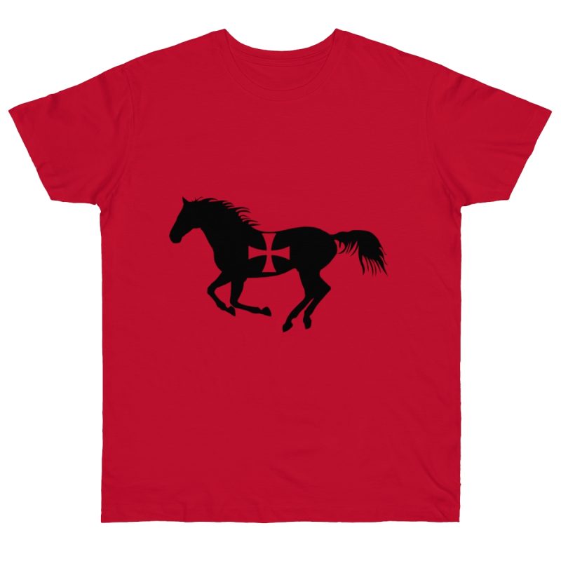 Camiseta punto liso - Rojo profundo - Cavall de Sant Joan