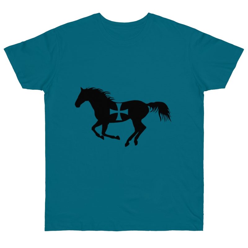 Camiseta punto liso - Azul diva - Cavall de Sant Joan