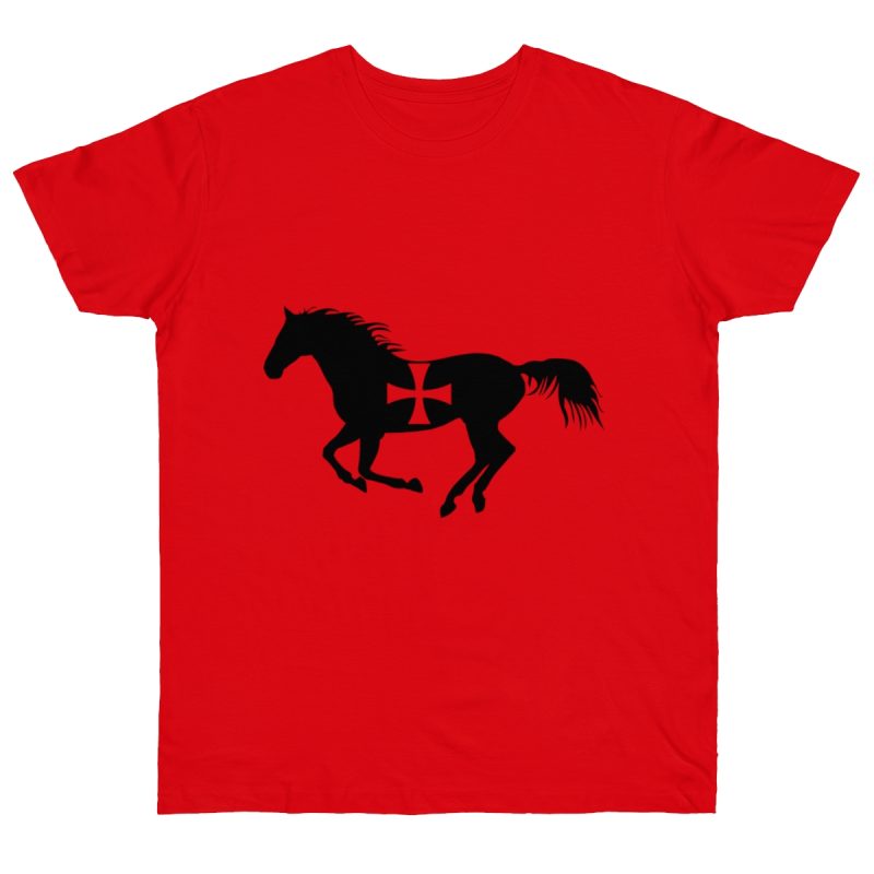 Camiseta punto liso - Rojo fuego - Cavall de Sant Joan