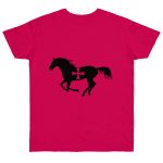 Camiseta punto liso - Fucsia - Cavall de Sant Joan Camiseta punto liso - Fucsia - Cavall de Sant Joan