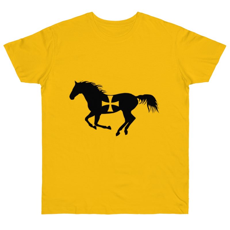 Camiseta punto liso - Amarillo dorado - Cavall de Sant Joan