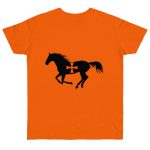 Camiseta punto liso - Naranja - Cavall de Sant Joan Camiseta punto liso - Naranja - Cavall de Sant Joan