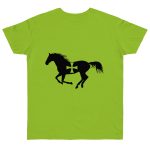 Camiseta punto liso - Verde orquidea - Cavall de Sant Joan Camiseta punto liso - Verde orquidea - Cavall de Sant Joan