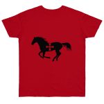 Camiseta punto liso - Rojo - Cavall de Sant Joan Camiseta punto liso - Rojo - Cavall de Sant Joan