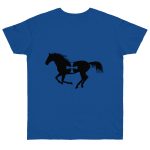 Camiseta punto liso - Azul royal intenso - Cavall de Sant Joan Camiseta punto liso - Azul royal intenso - Cavall de Sant Joan