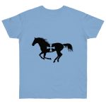 Camiseta punto liso - Azul cielo - Cavall de Sant Joan Camiseta punto liso - Azul cielo - Cavall de Sant Joan
