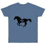 Camiseta punto liso - Azul vaquero - Cavall de Sant Joan Camiseta punto liso - Azul vaquero - Cavall de Sant Joan