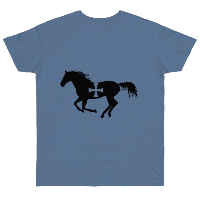 Camiseta punto liso - Azul vaquero - Cavall de Sant Joan