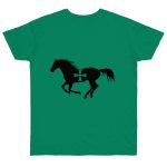 Camiseta punto liso - Verde Kelly - Cavall de Sant Joan Camiseta punto liso - Verde Kelly - Cavall de Sant Joan