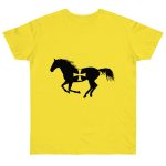 Camiseta punto liso - Amarillo solar - Cavall de Sant Joan Camiseta punto liso - Amarillo solar - Cavall de Sant Joan