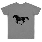 Camiseta punto liso - Gris deportivo jaspeado - Cavall de Sant Joan Camiseta punto liso - Gris deportivo jaspeado - Cavall de Sant Joan