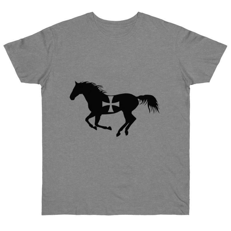 Camiseta punto liso - Gris deportivo jaspeado - Cavall de Sant Joan