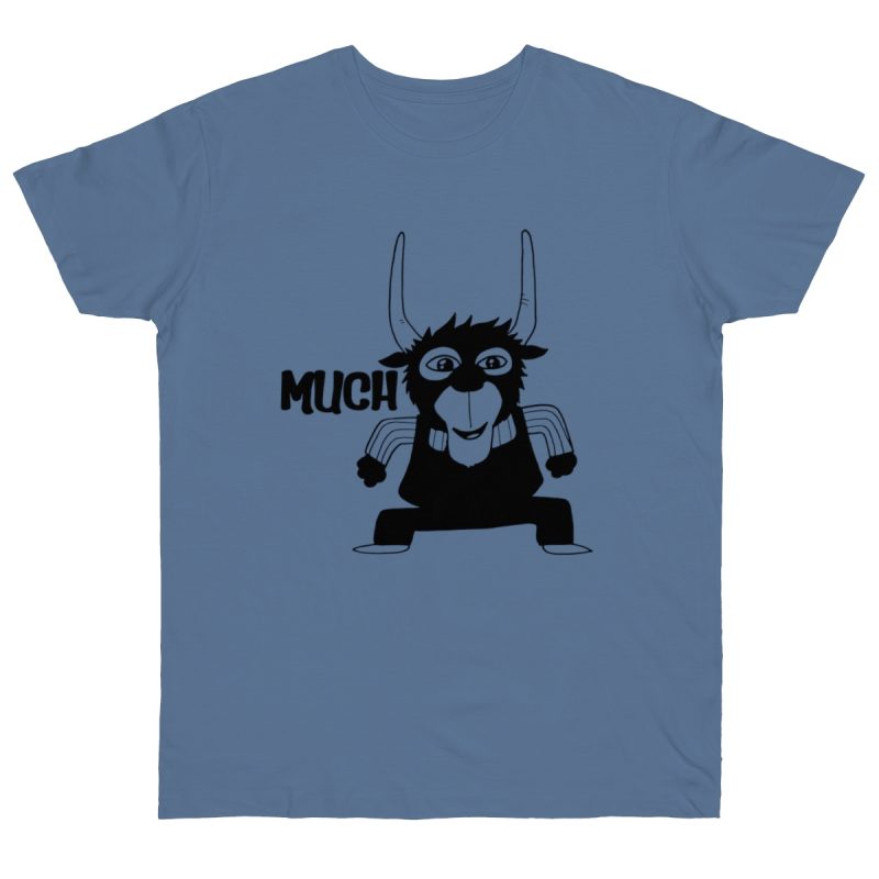 Camiseta punto liso - Azul vaquero - Camiseta Much