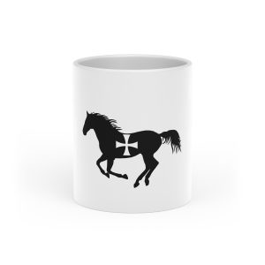 Taza con asa de corazon - Blanco - Cavall de Sant Joan