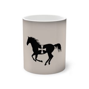Taza magica que cambia de color - Negro - Cavall de Sant Joan