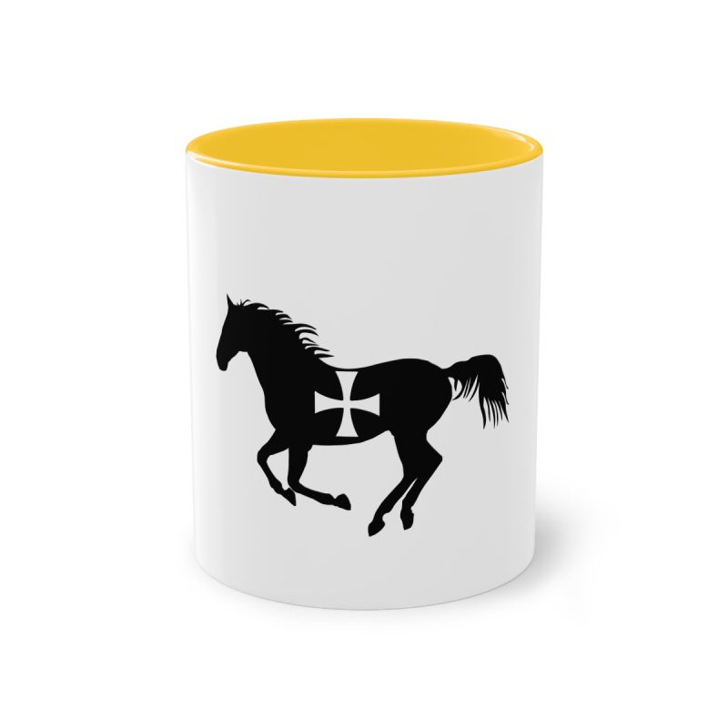 Taza bicolor - Amarillo dorado - Cavall de Sant Joan