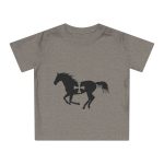 Camiseta de bebe - Gris jaspeado melange - Cavall de Sant Joan